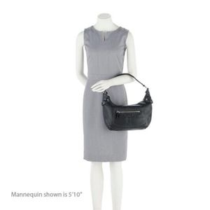 Coach "Penelope" Black Leather Hobo Bag